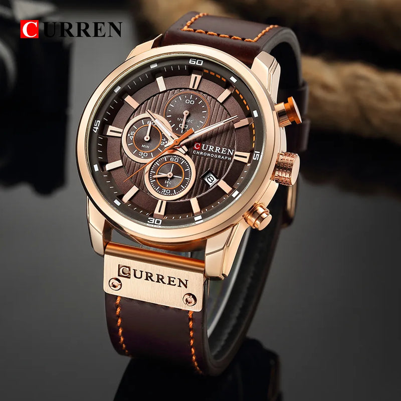 Relógio CURREN Fashion Quartz Masculino