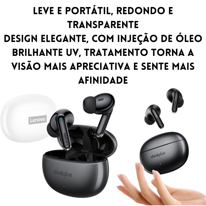 Fone XT88 Lenovo Thinkplus Tws Bluetooth 5.3 Portátil Sem Fio Original