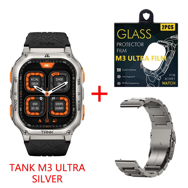 Relógio 2025 Original KOSPET TANK M3 Ultra GPS Smart
