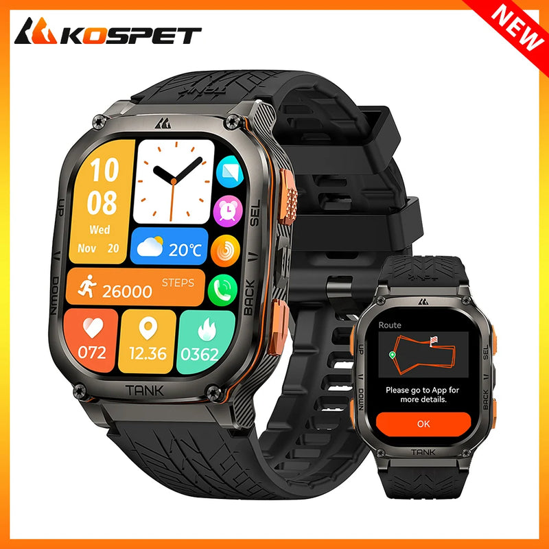 Relógio 2025 Original KOSPET TANK M3 Ultra GPS Smart