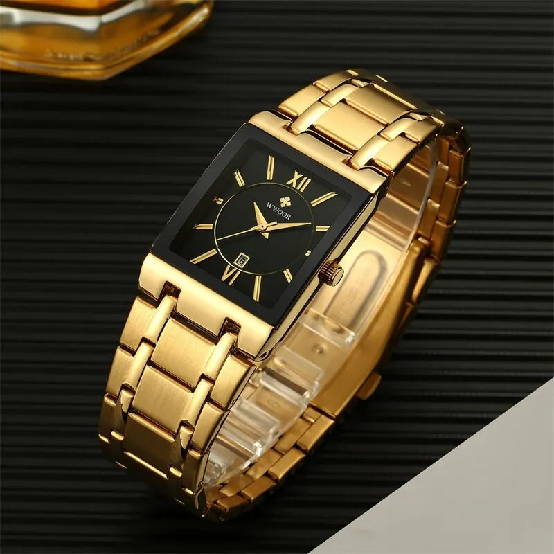 Relógio gold watch wwoor